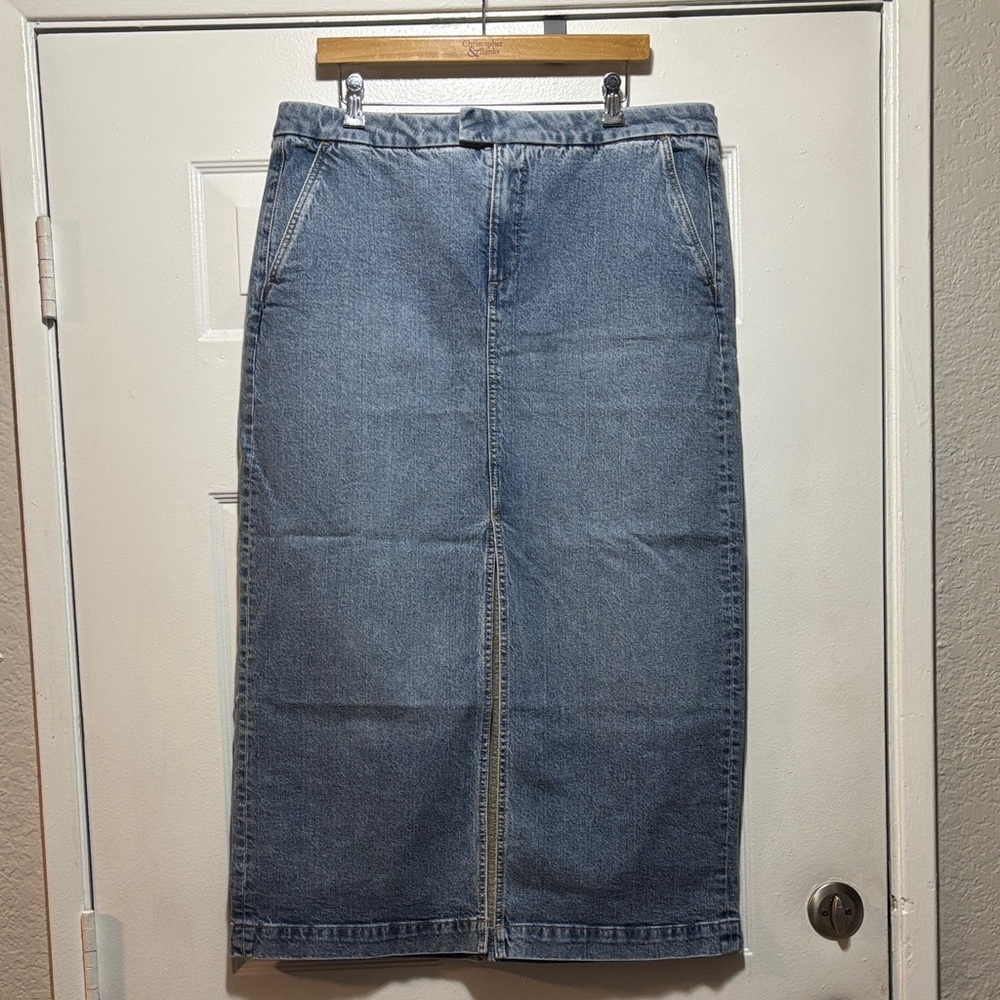 LOFT Blue Denim Skirt